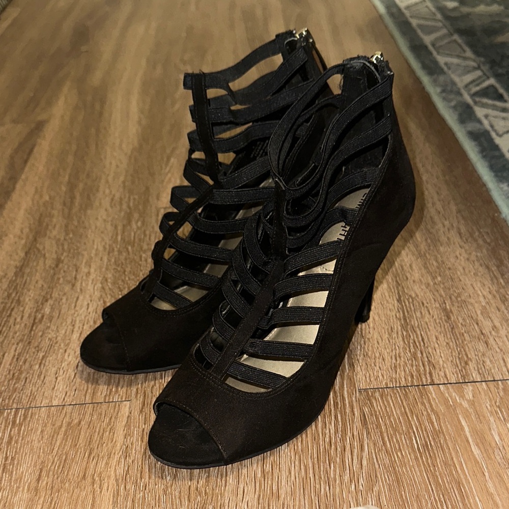 Black Strappy Heels